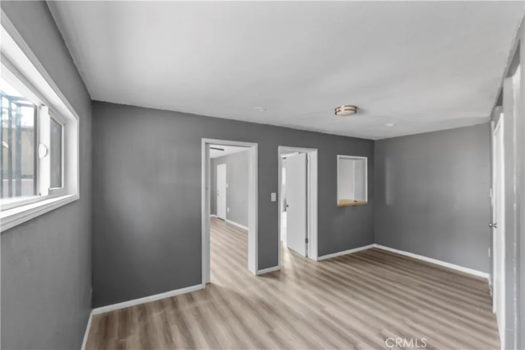 Entrance for smaller unit