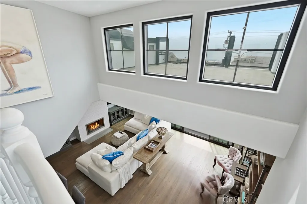 Looking down from bonus room