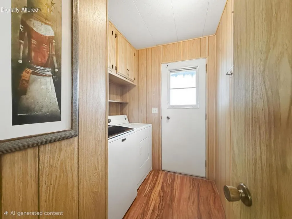 AI Laundry room with built-in storage