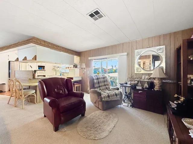 Cozy den with patio access