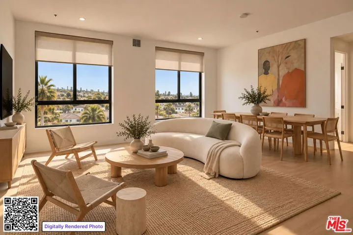 Virtually Staged- Living/Dinin