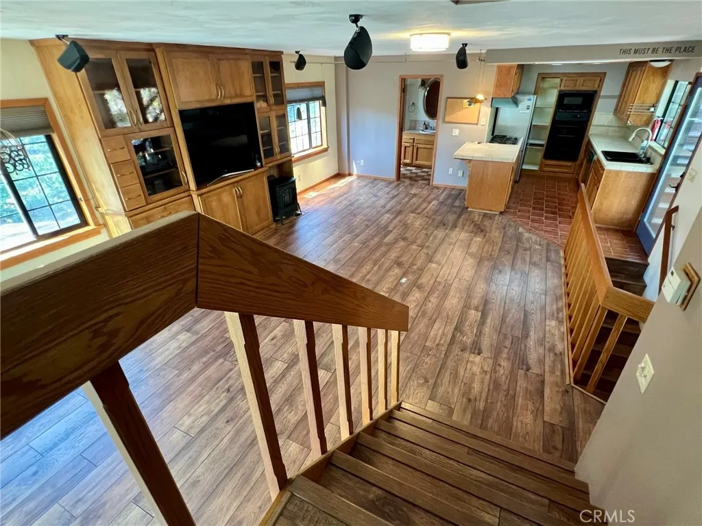 Entering the living area.