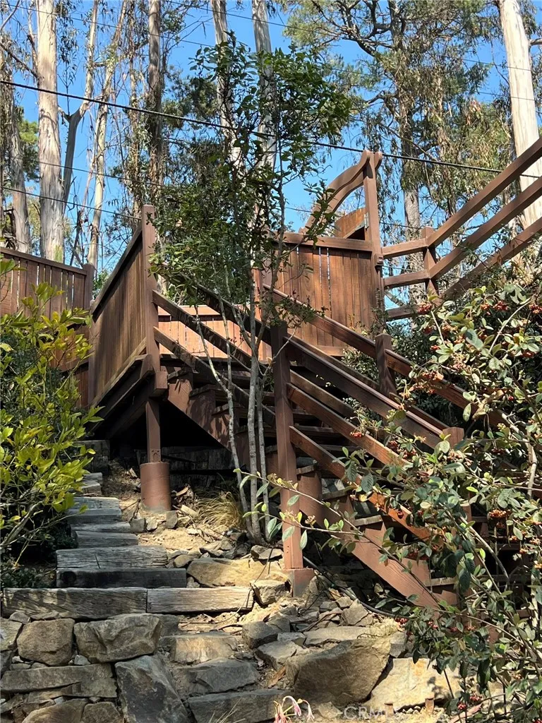 Stairs leading back up to street level.