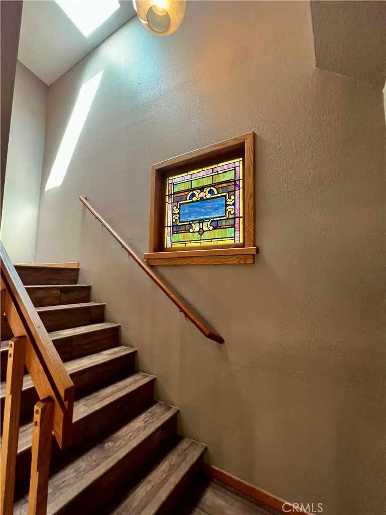 Beautiful touches like this stained glass window