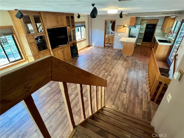 Entering the living area.