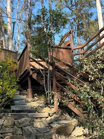 Stairs leading back up to street level.