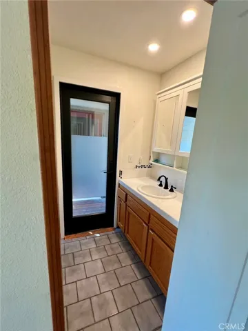 Door outside to laundry room