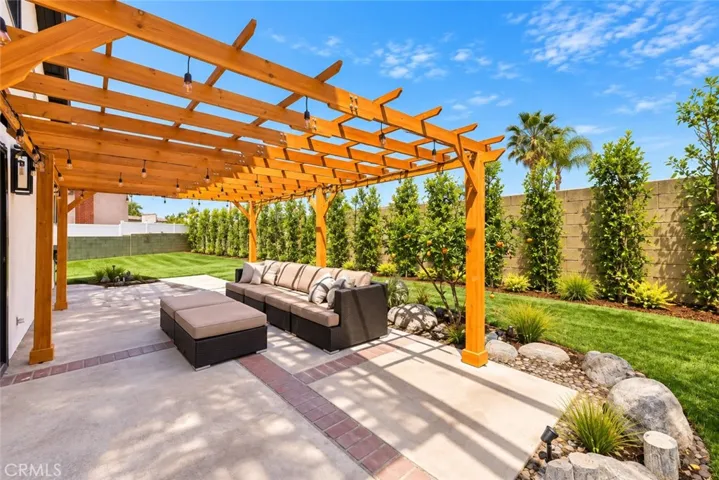 Lighted Pergola
