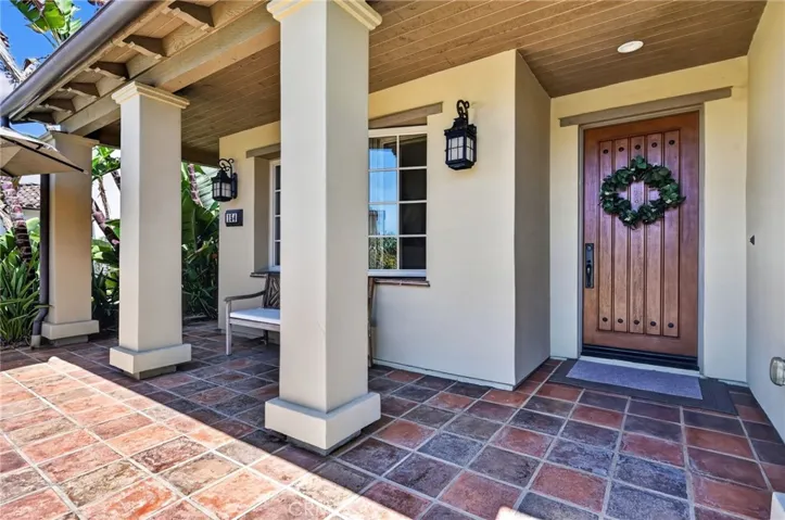 Spacious front porch for morning coffee