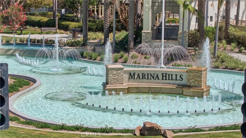 Welcoming entrance to the desirable Marina Hills community.