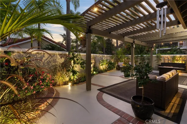 Tranquil backyard retreat.