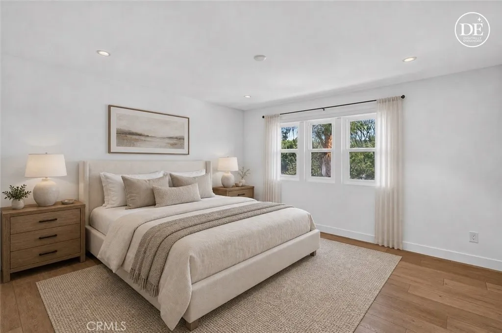 virtually altered image of bedroom