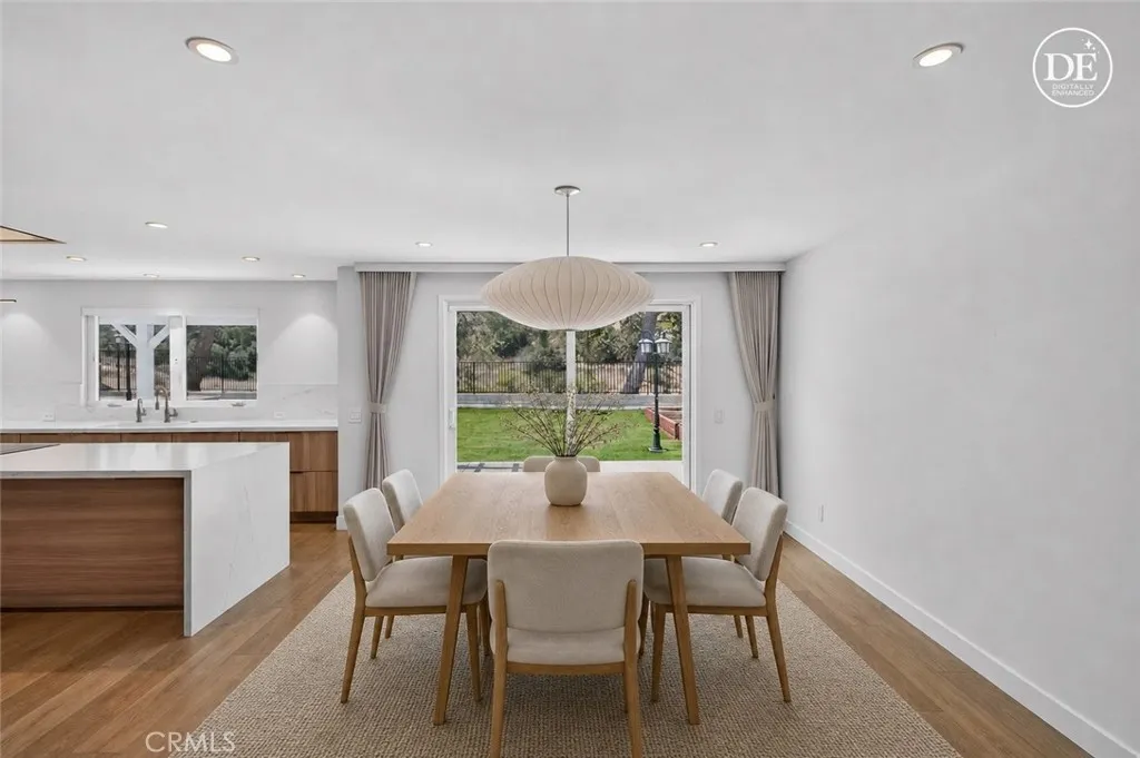 virtually altered image of dining room