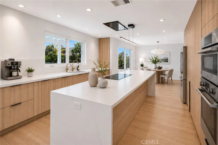 Virtually altered image of kitchen