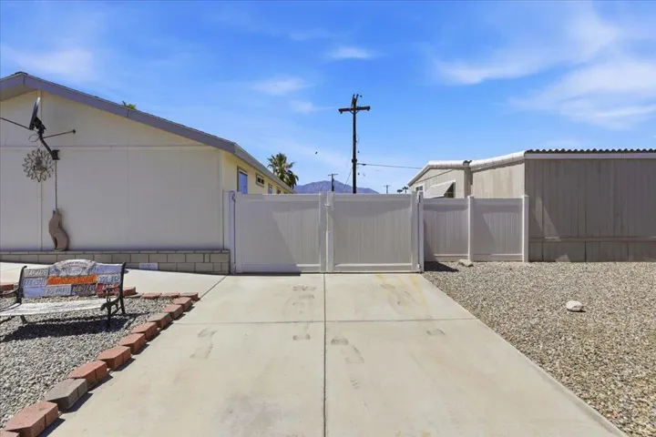 Behind the home RV or Boat storage