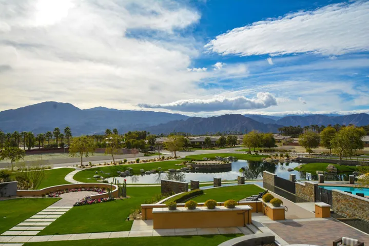 Polo Club Lake with Santa Rosa Moitains