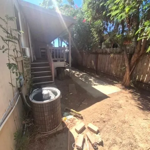 Back yard area
