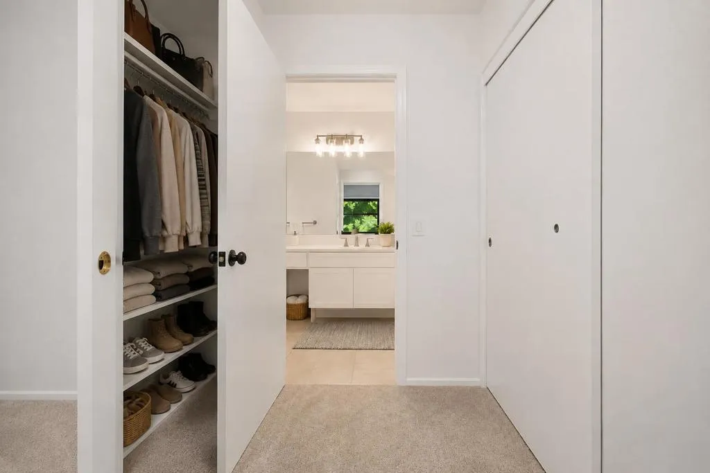 Primary bedroom closets