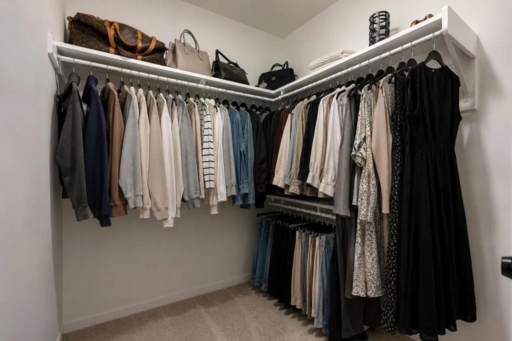 Primary bedroom closets