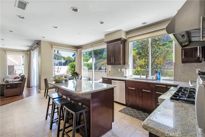Spacious Kitchen has center island with seating