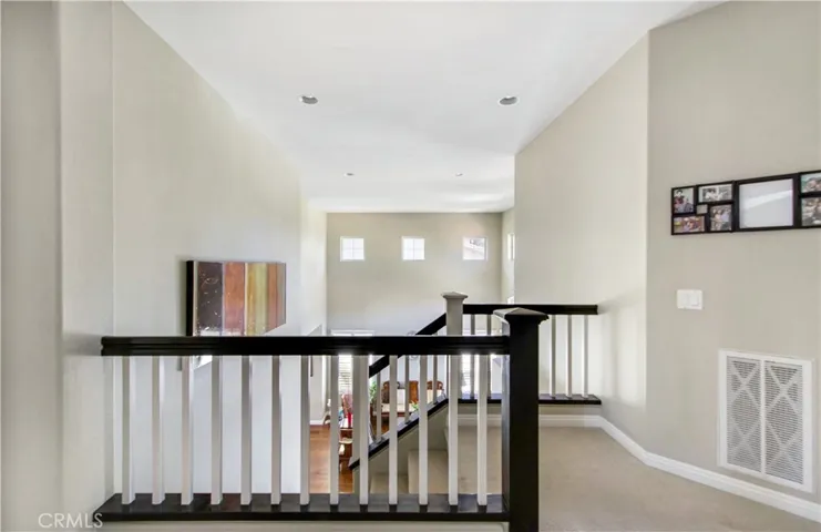 Landing at the top of the stairs