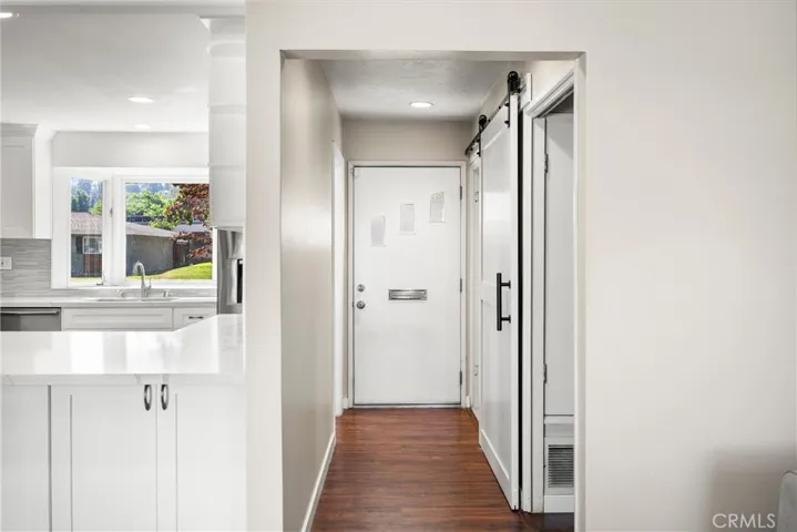View from the Family Room towards the Front Entry