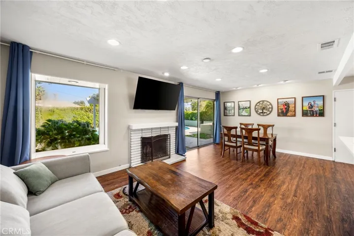 Family Room with Charming Garden Window Seat with storage underneath