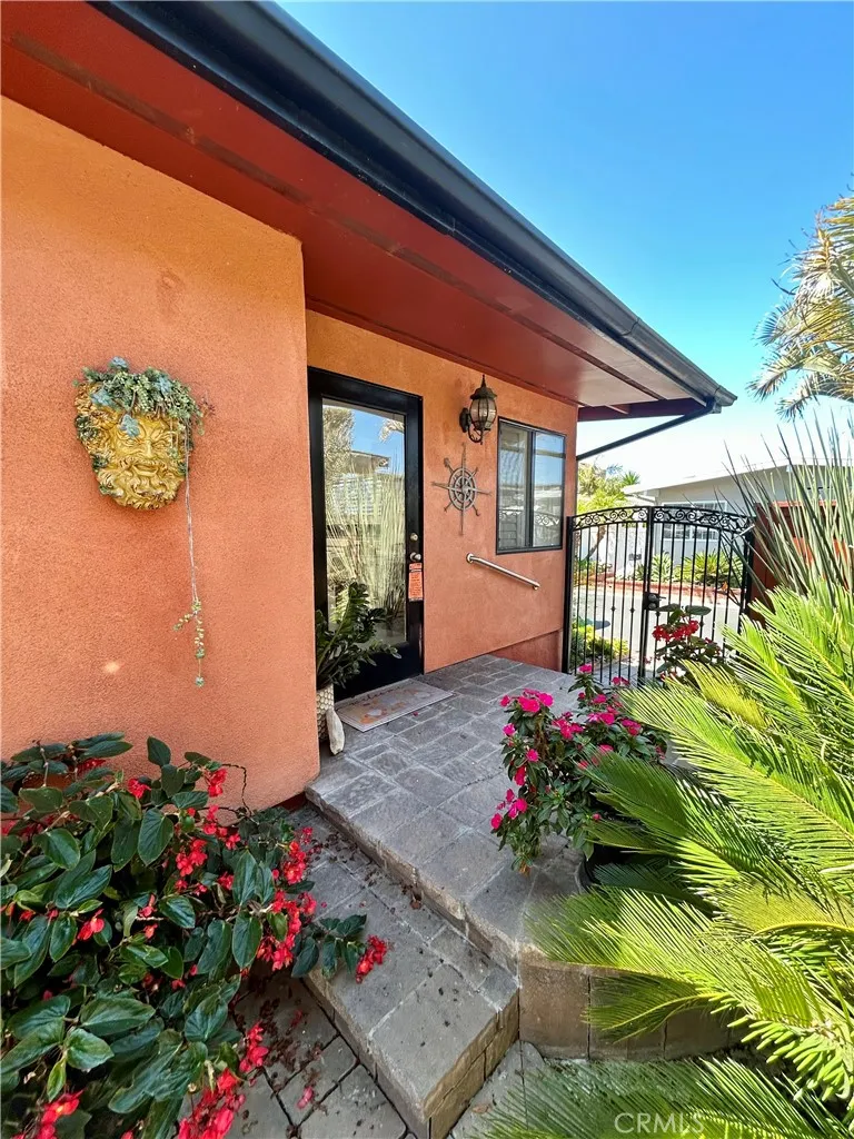 Entrance from patio view