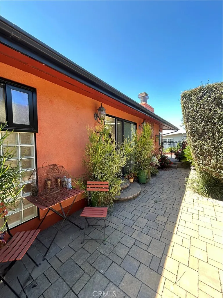 Patio looking toward front