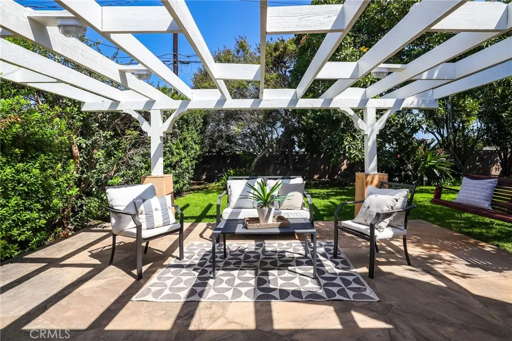 Flagstone patio for outside entertaining