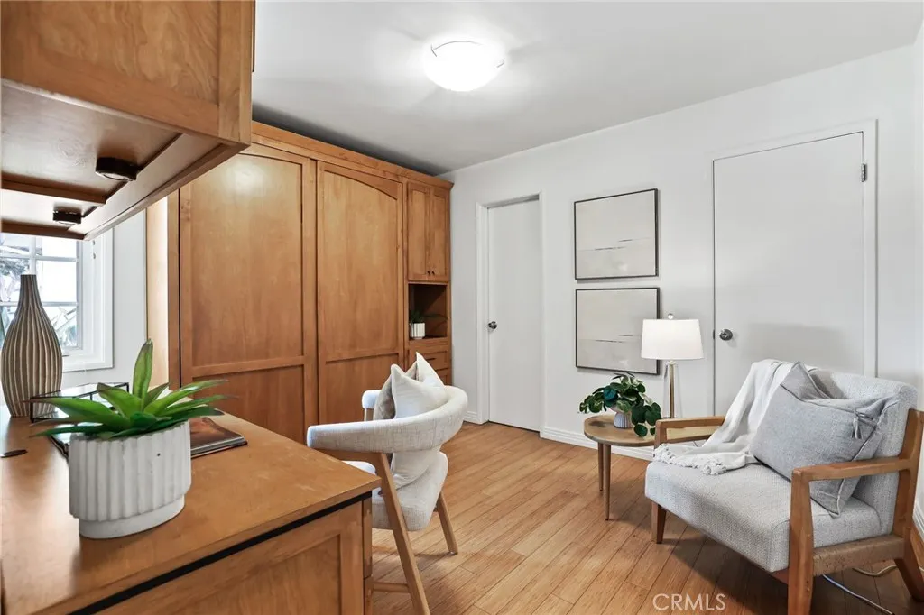 Bedroom #4 with built in Murphy bed. The room doubles as an office too!