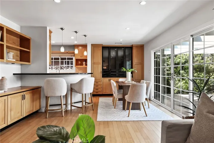 Breakfast bar and built in Buffet.