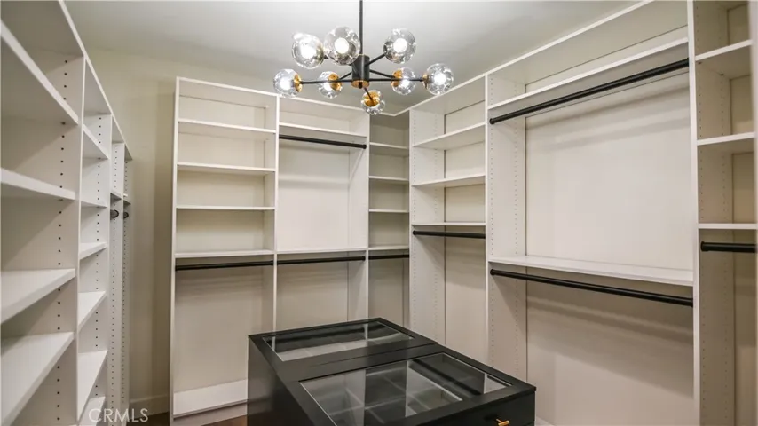 Master suite walk in closet