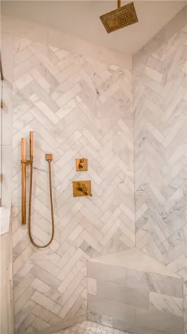 Master suite bathroom shower