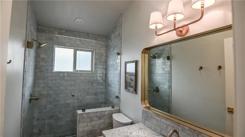 Guest bathroom on upper level