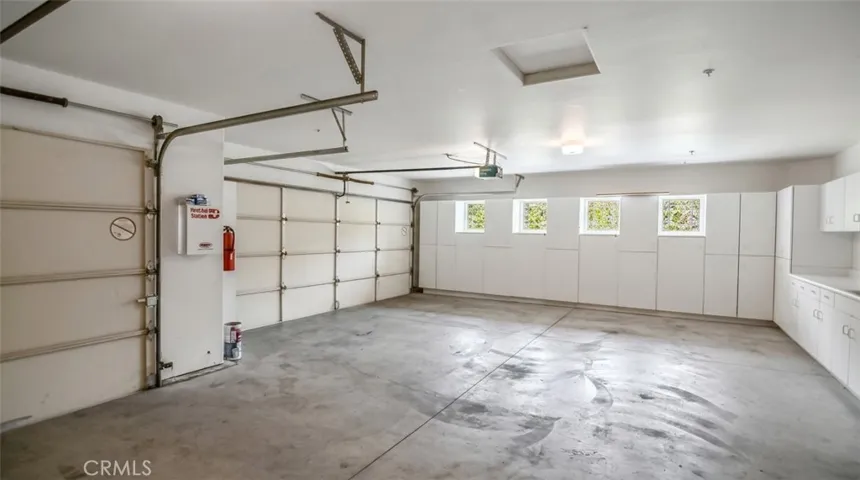 3 car garage, access is from upper level