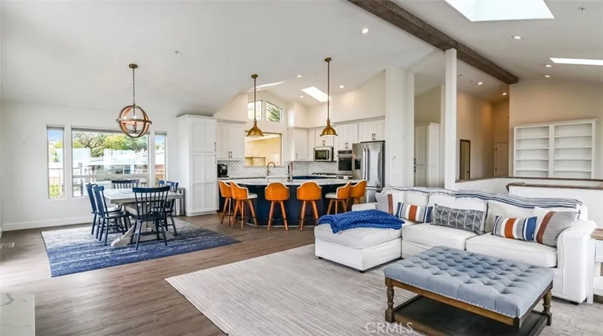 Dining room and kitchen