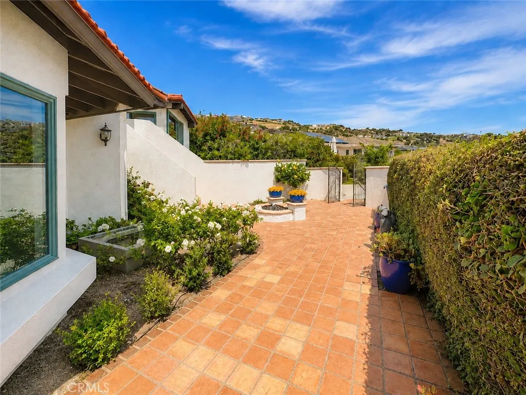 The private walk leading to your front door