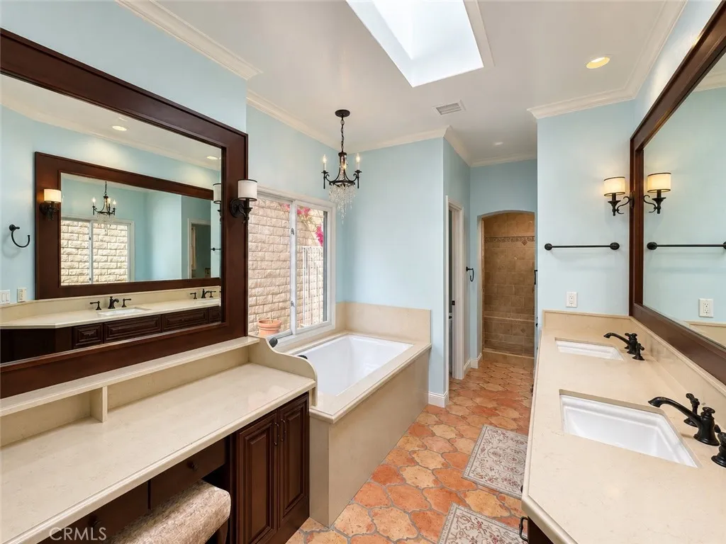 The primary bathroom