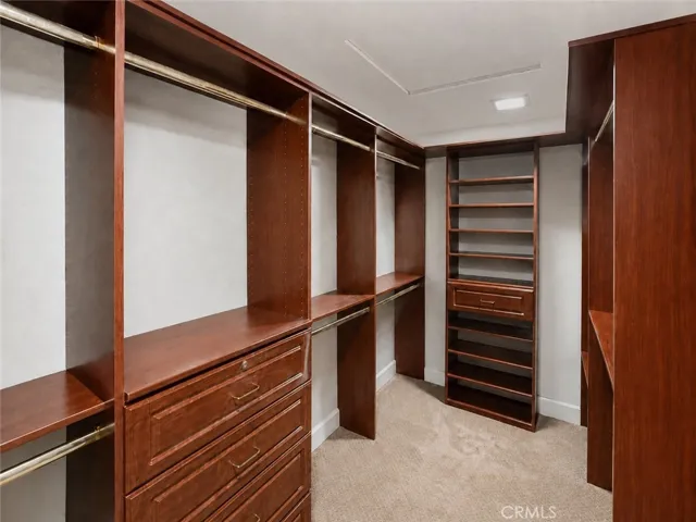 The walk-in closet
