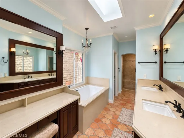 The primary bathroom