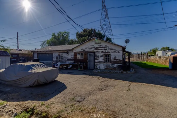 Garage and back house
