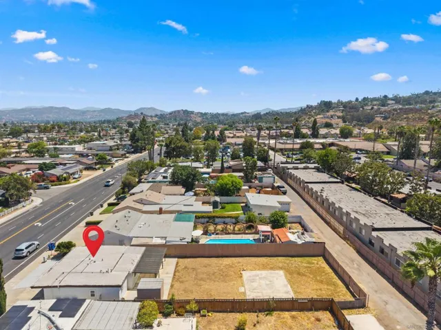 Large aerial view of lot in el cajon