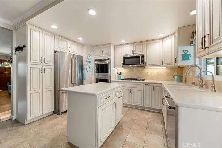 Stone countertops with recessed and Under the cabinet lighting…