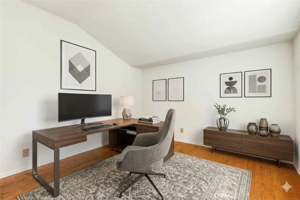 Virtually Staged Bedroom/Office Virtually Staged Bedroom/Office