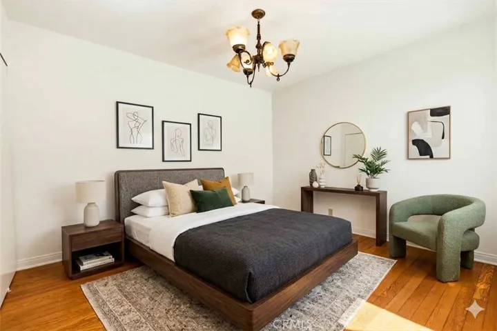 Virtually Staged Downstairs Bedroom