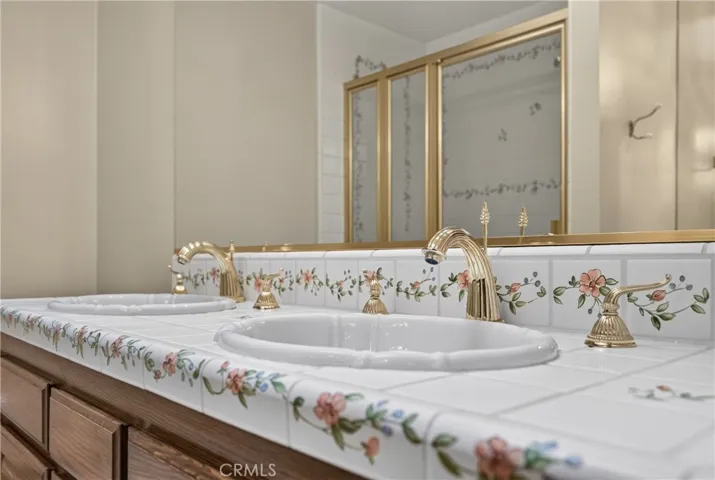 Artisan tile detail on the sink