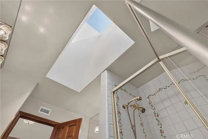 Skylight in upstairs hallway bathroom