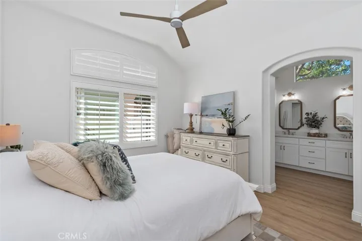 New Renovation Primary Bedroom & Bathroom. Plantation Shutters