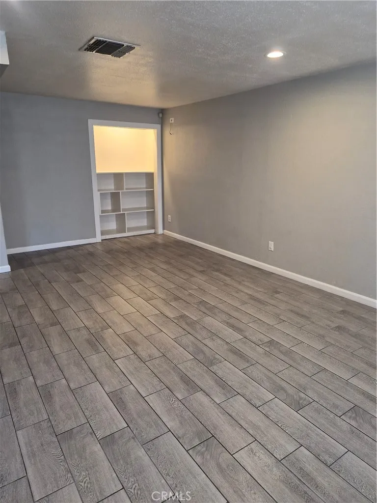 Living room with built-in shelving Living room with built-in shelving